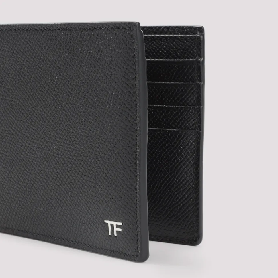 Portafoglio Bifold Piccolo in Pelle Grana