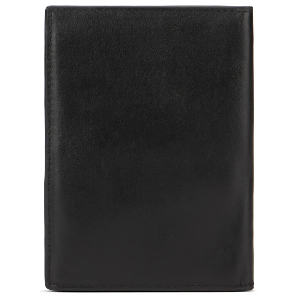 Portafoglio in pelle nera elegante e minimale