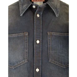 Relaxed fit denim shirt