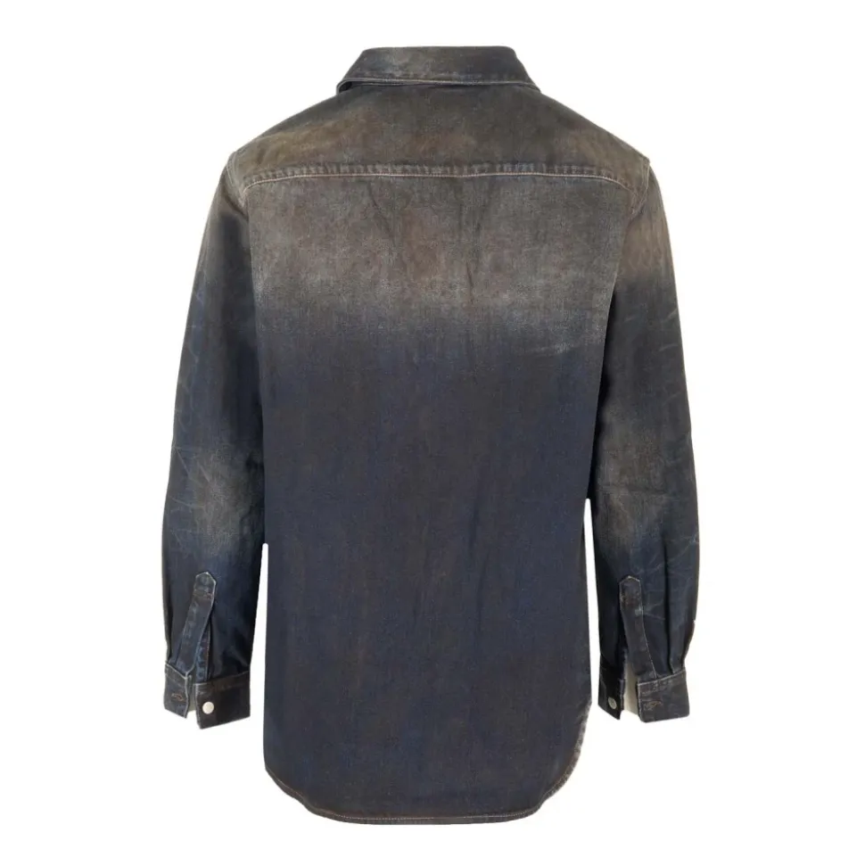 Relaxed fit denim shirt