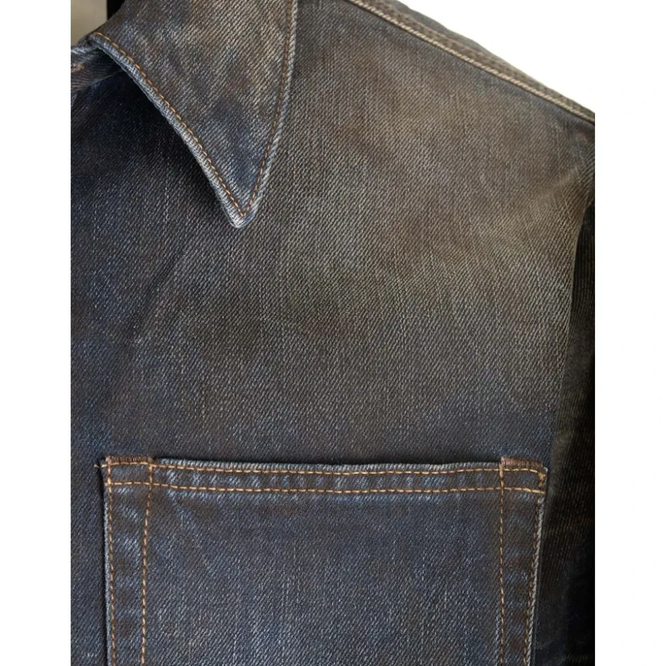 Relaxed fit denim shirt