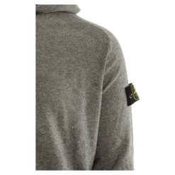 Ribbed-Trim Hoodie