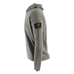 Ribbed-Trim Hoodie