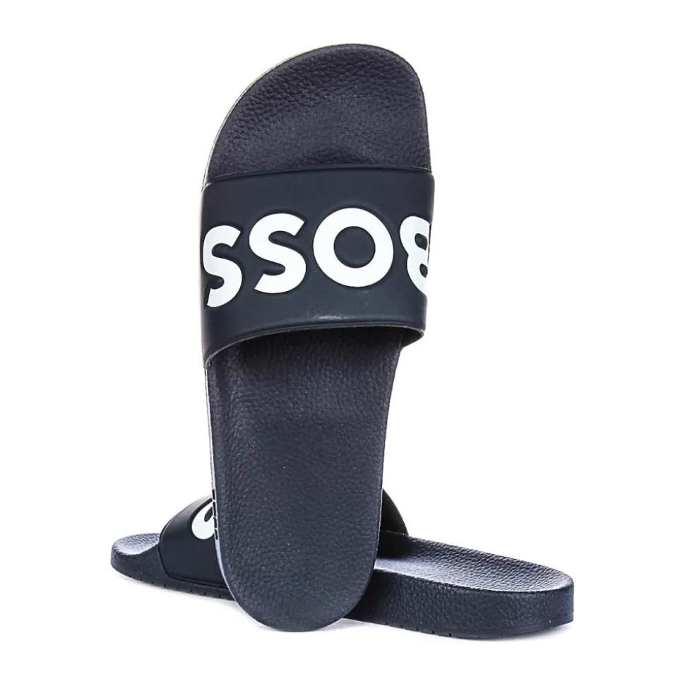 Sandali Slide Blu Scuro per Uomo
