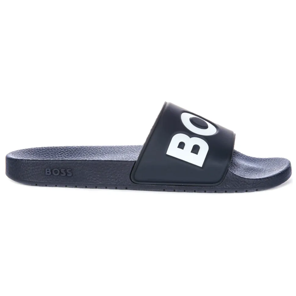 Sandali Slide Blu Scuro per Uomo