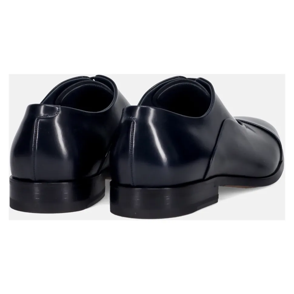 Scarpe basse blu artigianali