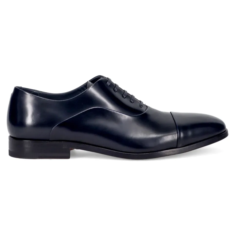 Scarpe basse blu artigianali