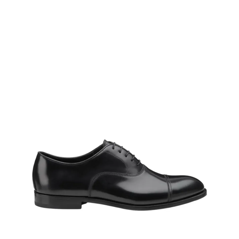 Scarpe basse derby in pelle spazzolata