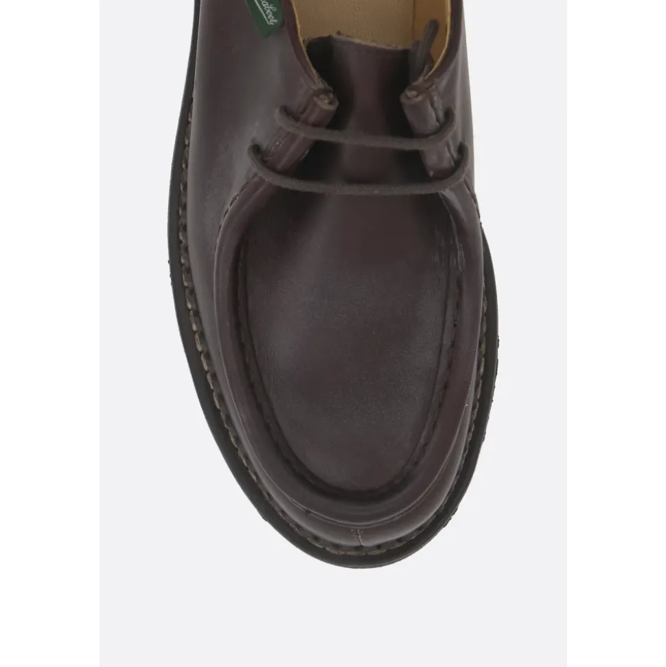 Scarpe Derby in pelle marrone
