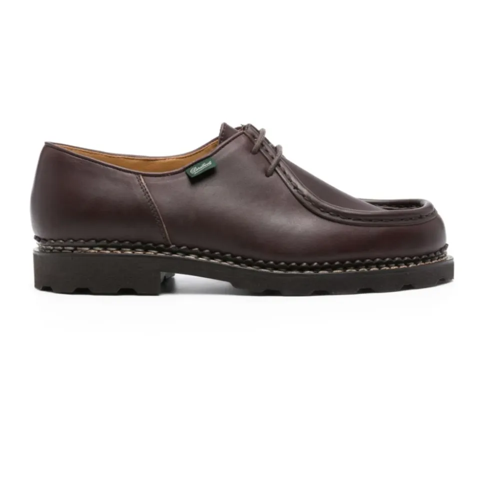 Scarpe Derby in pelle marrone