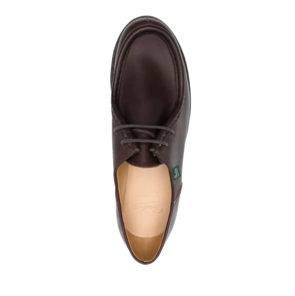 Scarpe Derby in pelle marrone