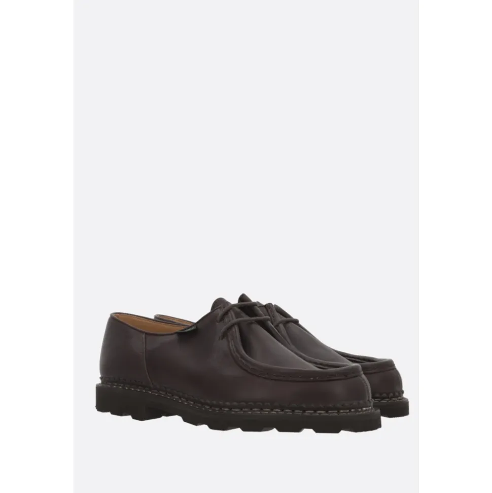 Scarpe Derby in pelle marrone
