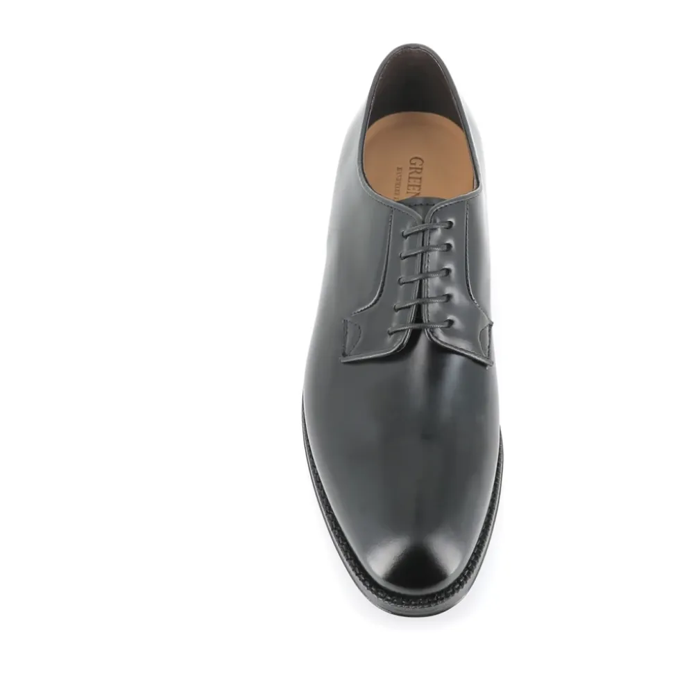 Scarpe Derby in pelle spazzolata nera
