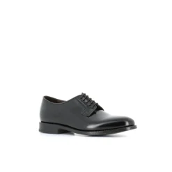 Scarpe Derby in pelle spazzolata nera