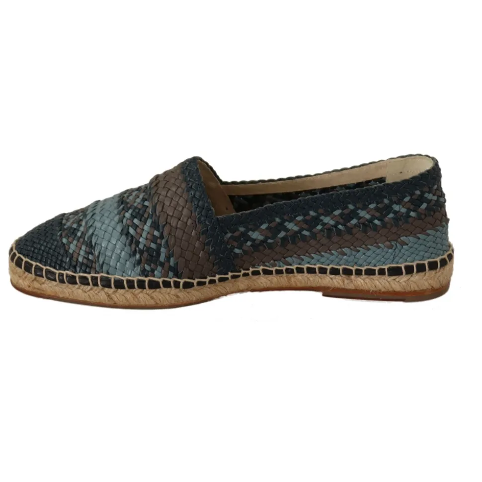 Scarpe Espadrillas Slip On Buffalo Blu Grigio