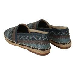 Scarpe Espadrillas Slip On Buffalo Blu Grigio