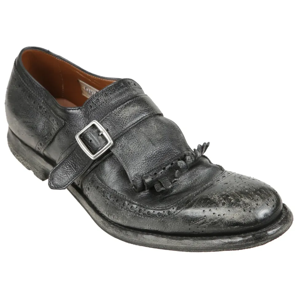 Scarpe stringate con fibbia