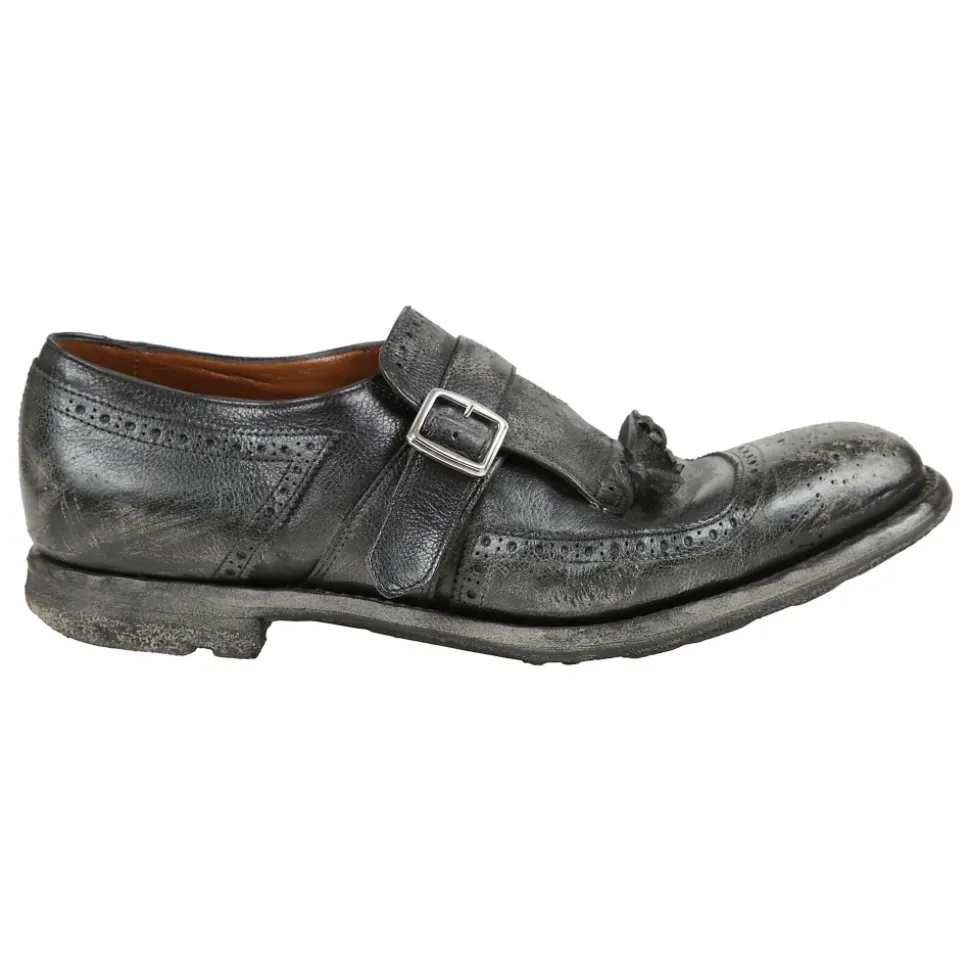 Scarpe stringate con fibbia