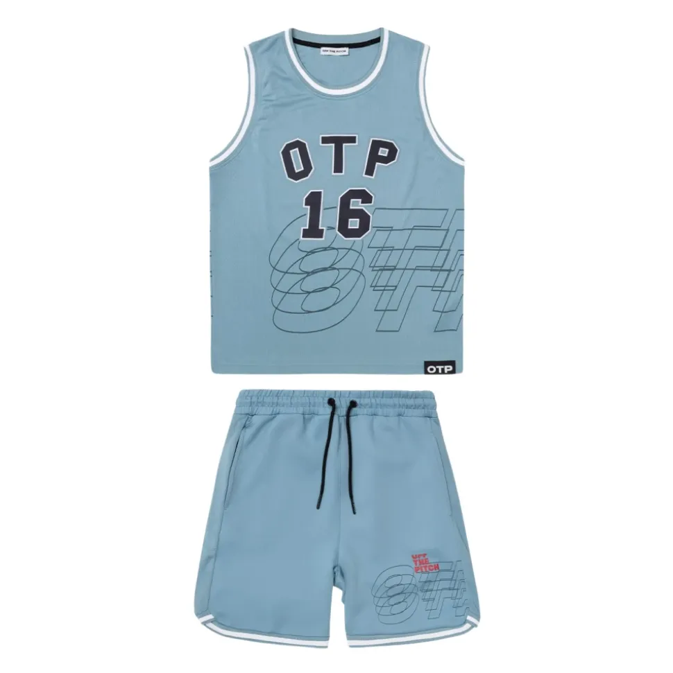 Set Estate Basket Blu Uomo
