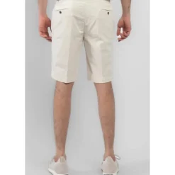 Shorts Bermuda crema con tasche