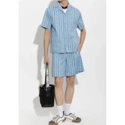 Shorts con Motivo Greco