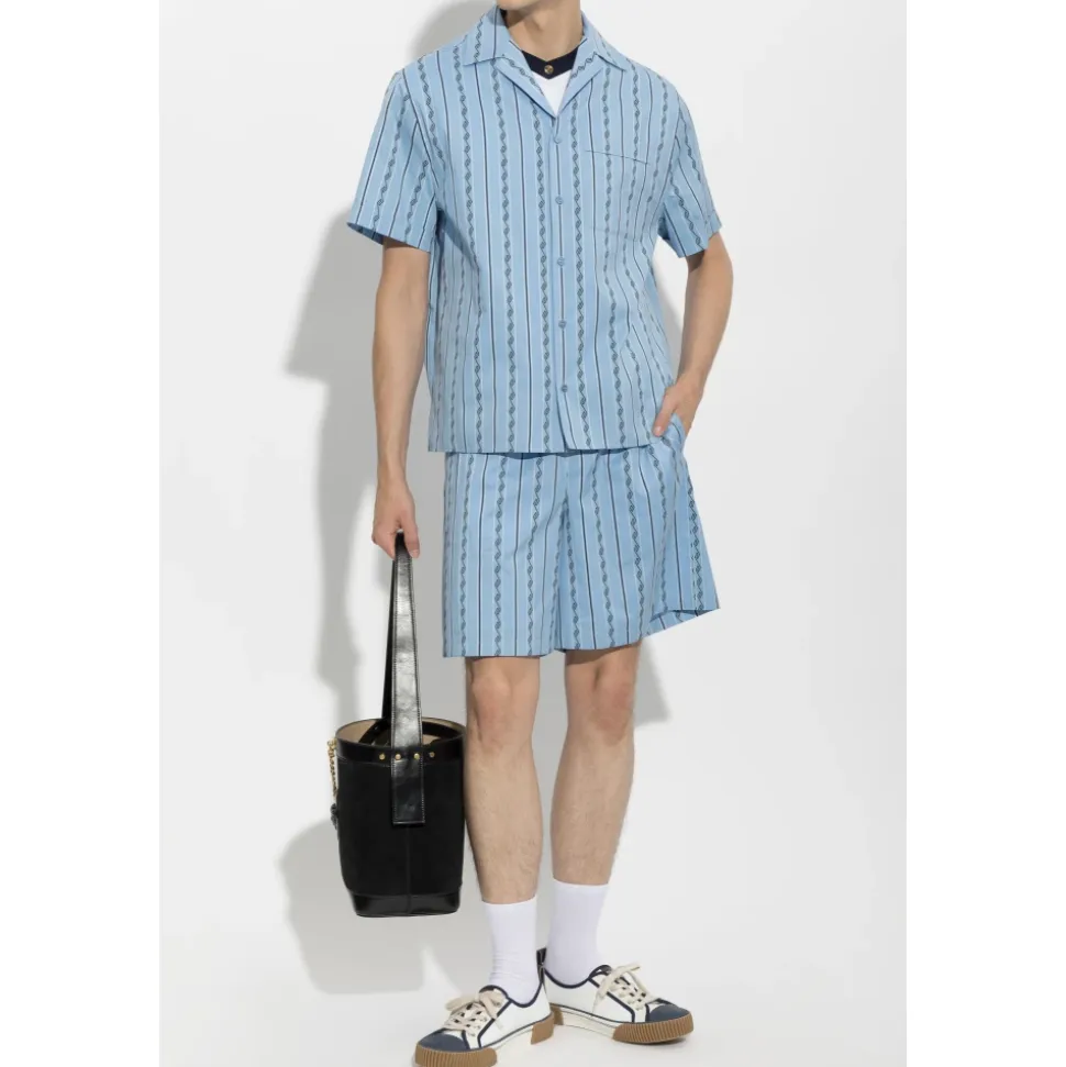 Shorts con Motivo Greco