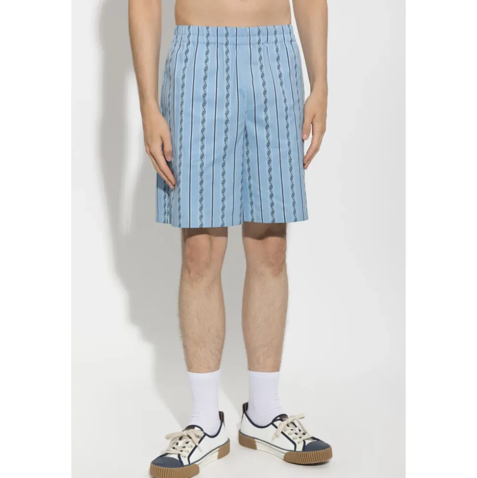 Shorts con Motivo Greco