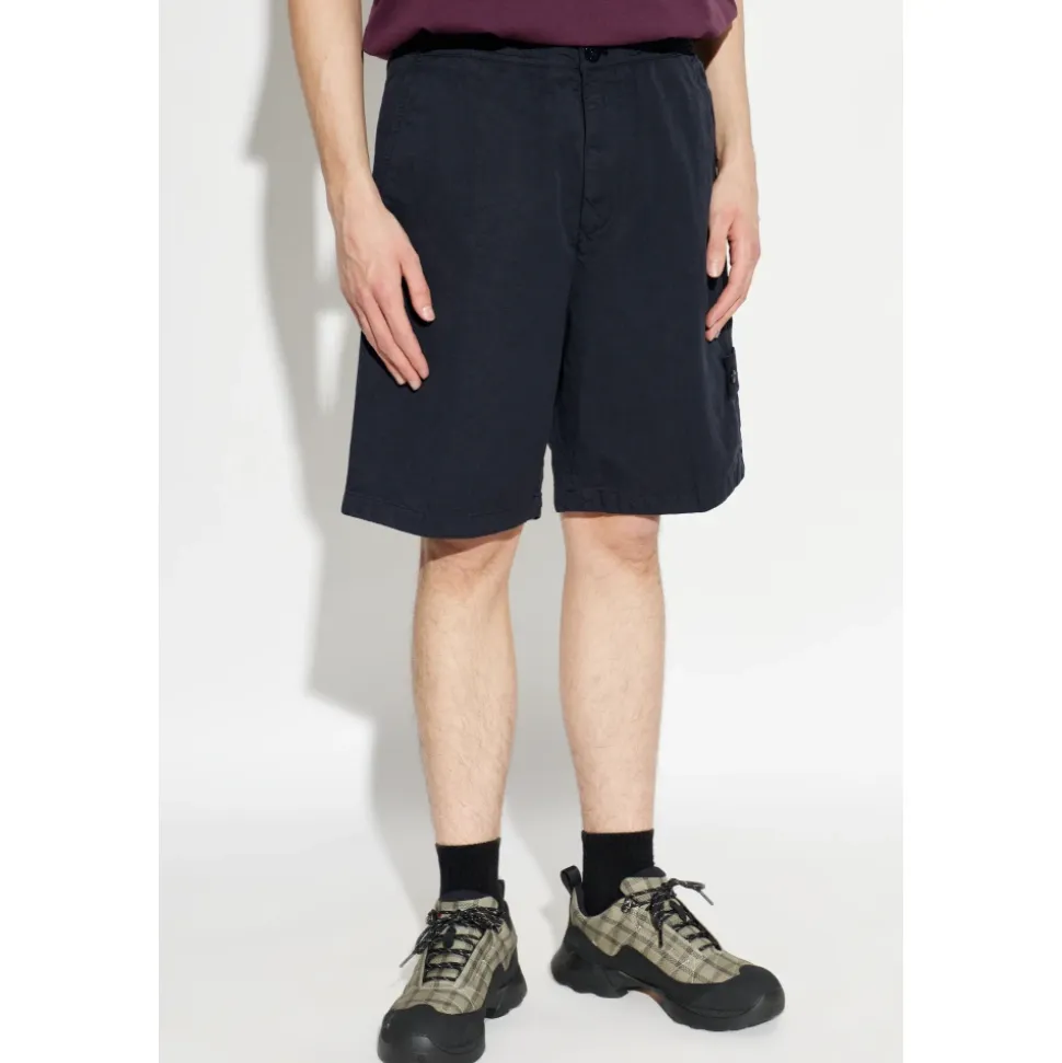 Shorts con patch logo