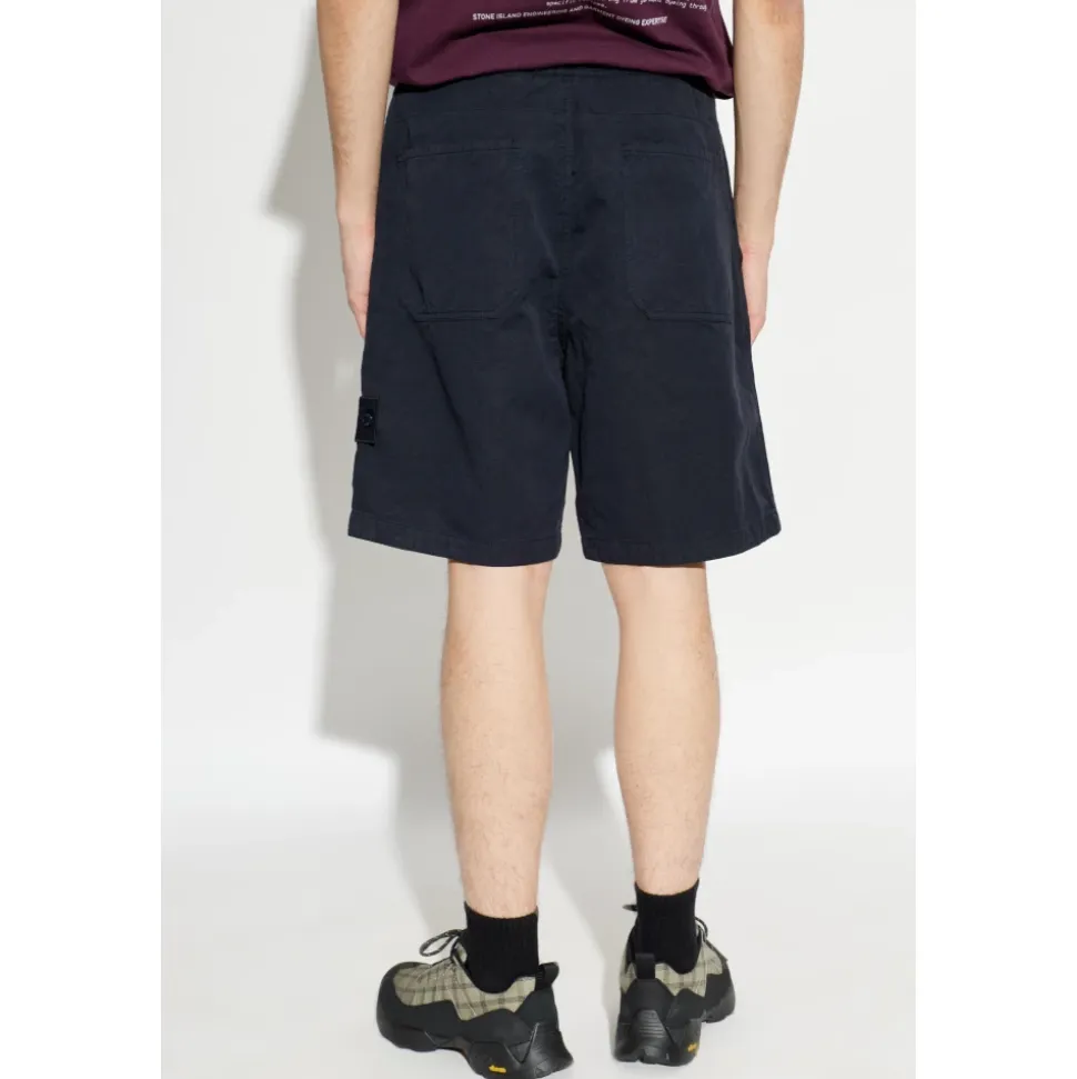 Shorts con patch logo