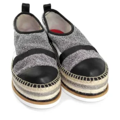 SLIPON VIT/GLITTERERO/ARGENTO