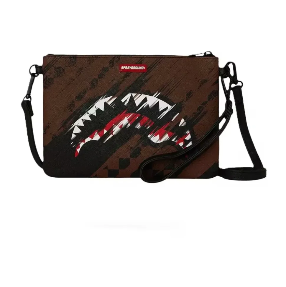 Smeared Grunge Crossbody Pouchette