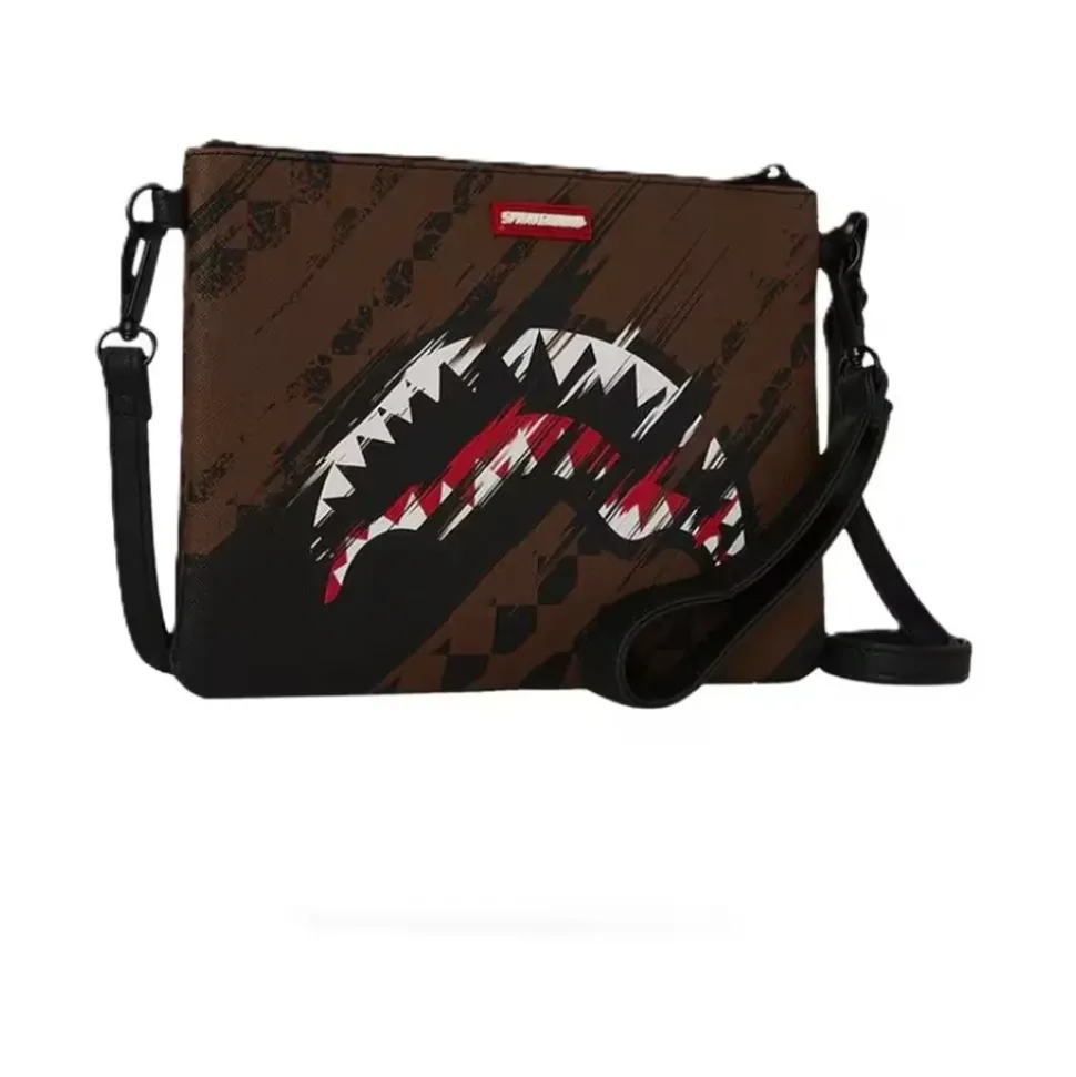 Smeared Grunge Crossbody Pouchette