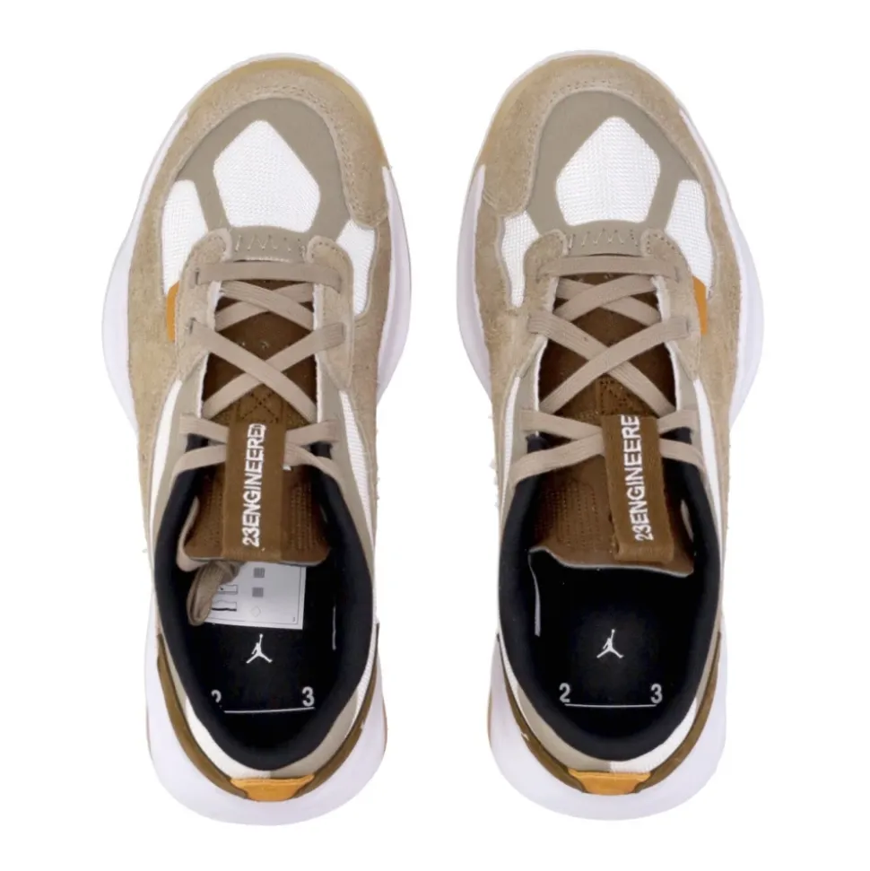 Sneaker Basse Kaki/Bianco/Verde Oliva Chiaro Riflettente