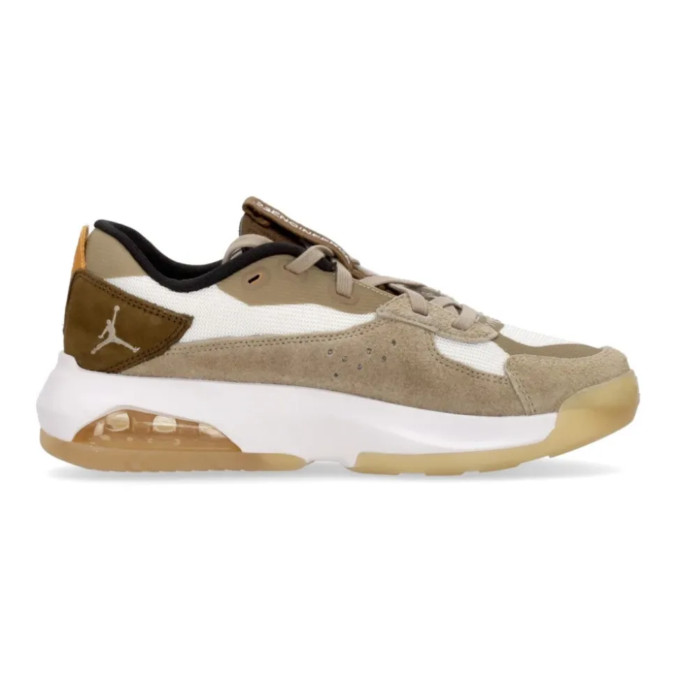 Sneaker Basse Kaki/Bianco/Verde Oliva Chiaro Riflettente