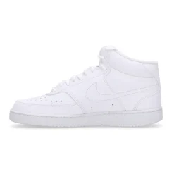 Sneaker in Pelle Bianca con Logo Ricamato