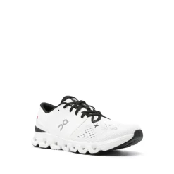 Sneakers Bianche in Maglia con Dettagli Riflettenti