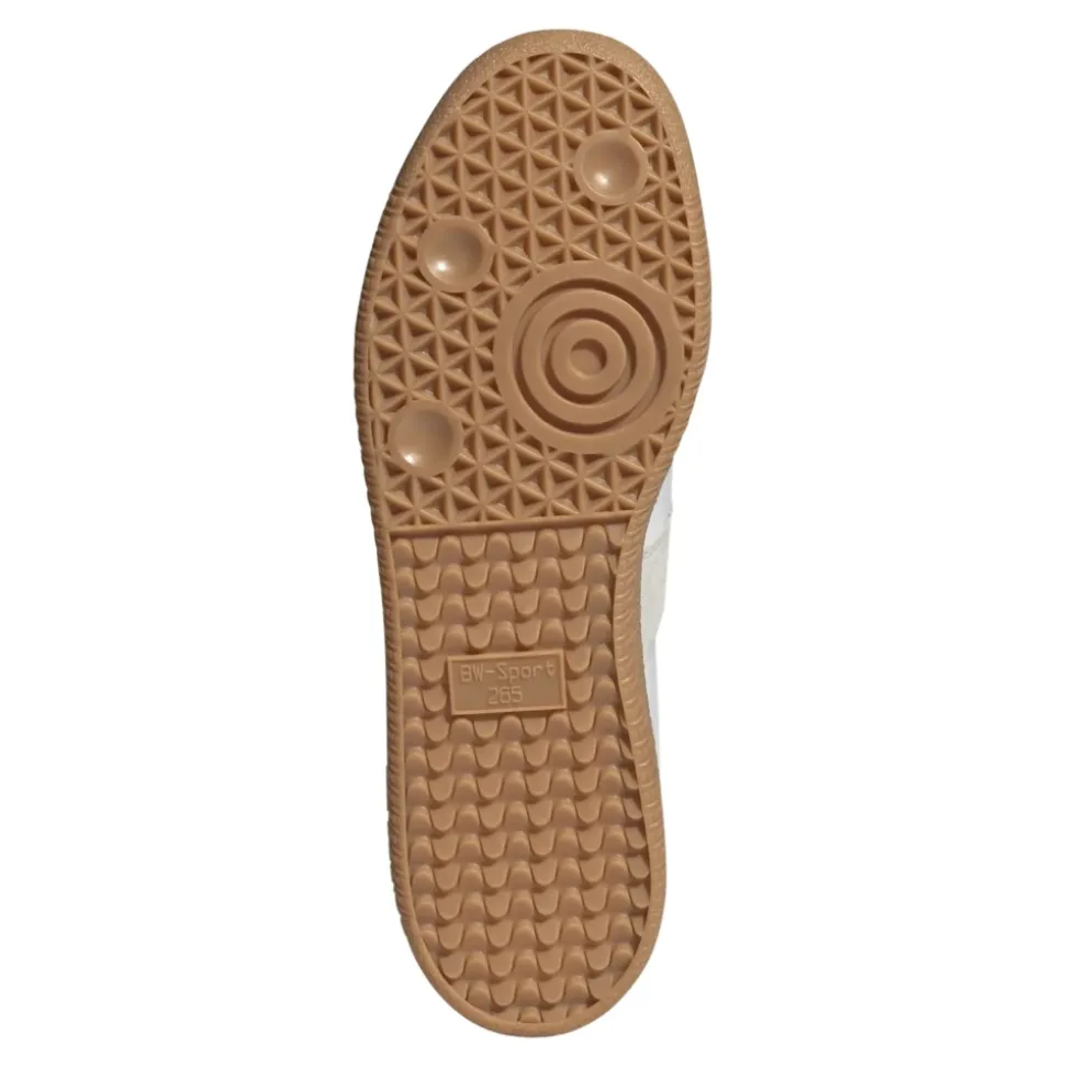 Sneakers Bianche in Pelle Lacci Suola in Gomma