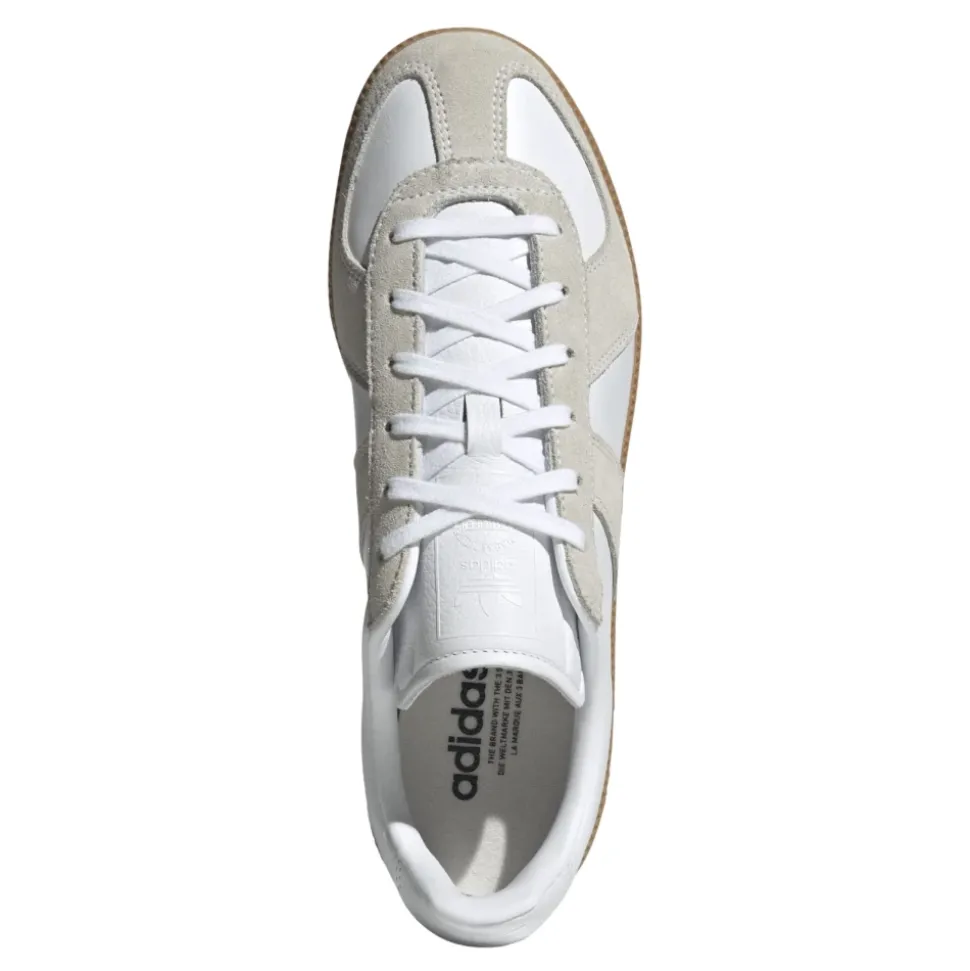 Sneakers Bianche in Pelle Lacci Suola in Gomma