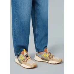 Sneakers in suede e tessuto tecnico WASHI MAN