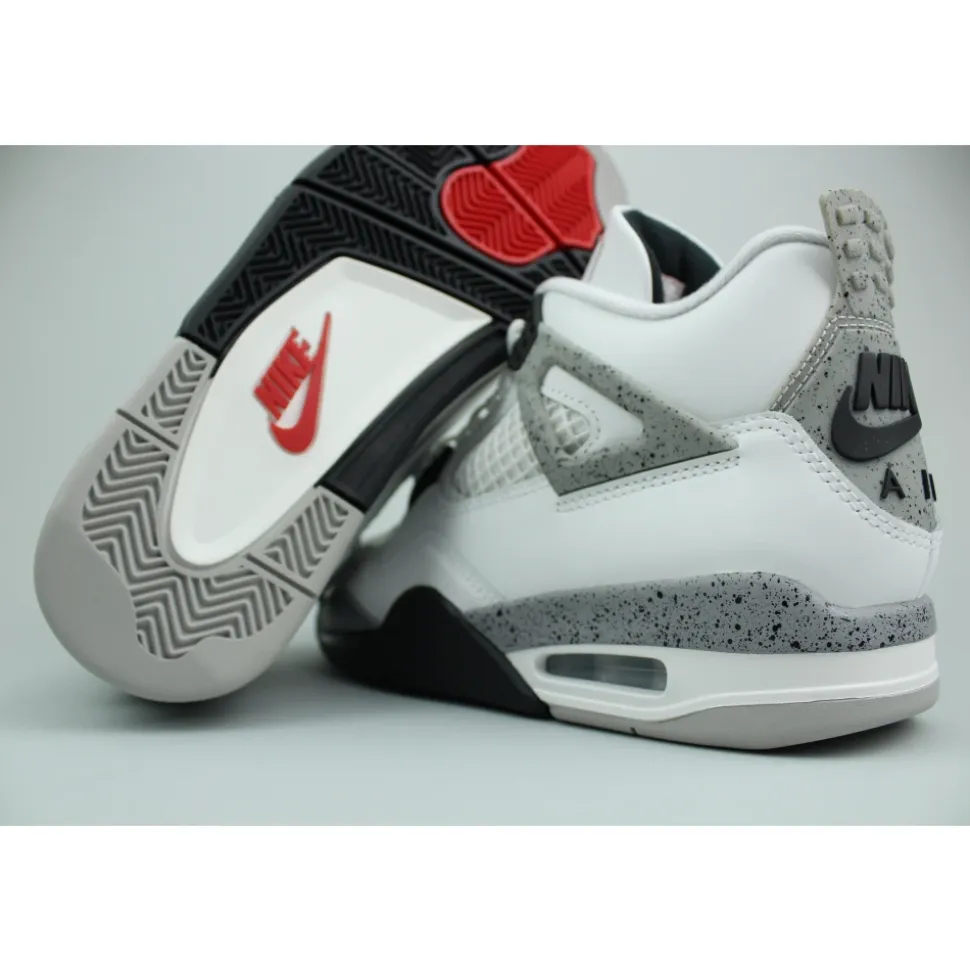 Sneakers retrò in cemento bianco classico