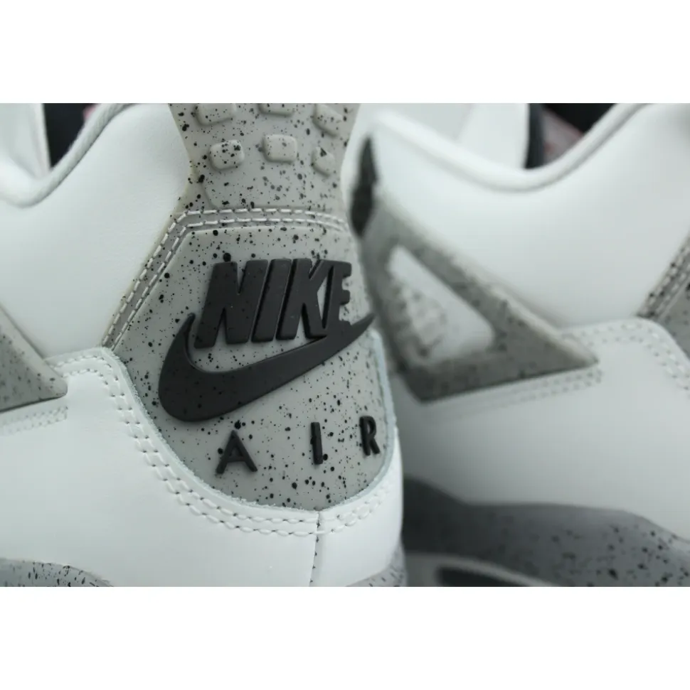Sneakers retrò in cemento bianco classico