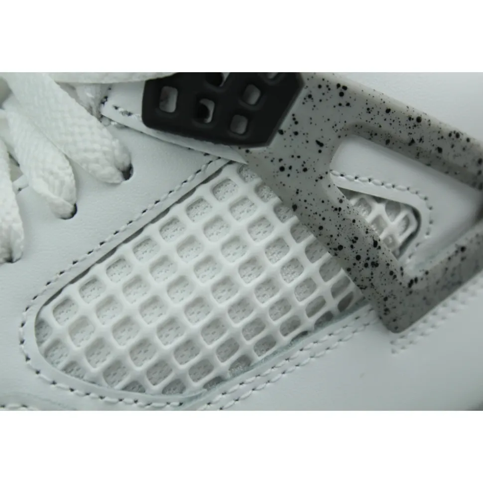 Sneakers retrò in cemento bianco classico