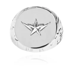 Star-engraved Ring