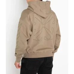 Stitch Skate Hoodie Beige