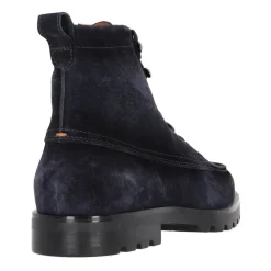 Stivale stringato in camoscio con fodera in shearling