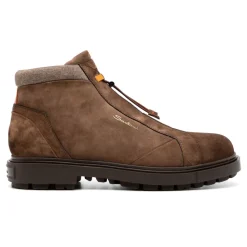 Stivaletti Caviglia in Camoscio Marrone