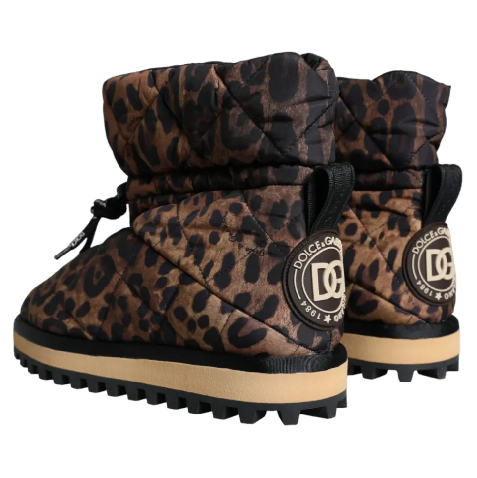 Stivaletti Leopardati Imbottiti Scarpe