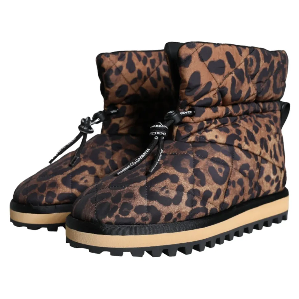 Stivaletti Leopardati Imbottiti Scarpe
