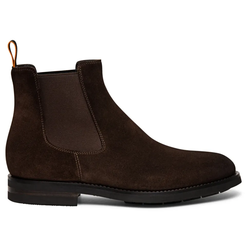 Stivaletto Chelsea in Morbida Pelle Scamosciata