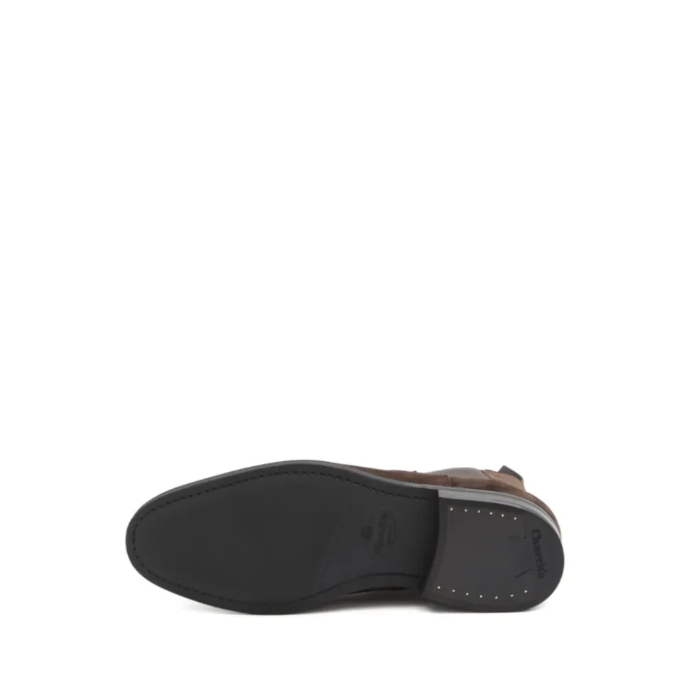 Stivali in Seta e Nylon Marrone
